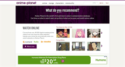 Desktop Screenshot of anime-planet.com